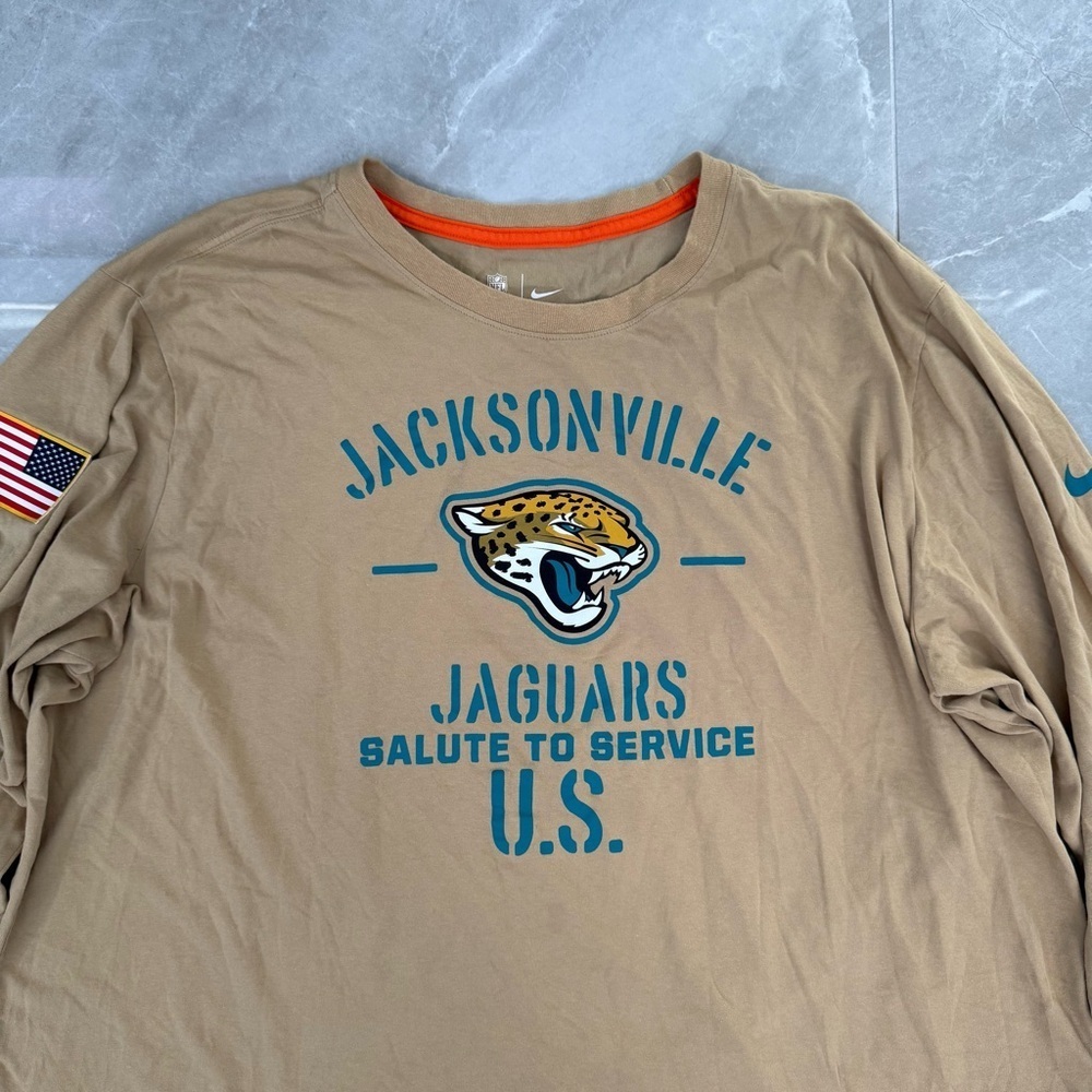 Men's Nike NFL Jacksonville Jaguars 2019 Salute to Service Long Sleeve Shirt XXL - Picture 16 of 16